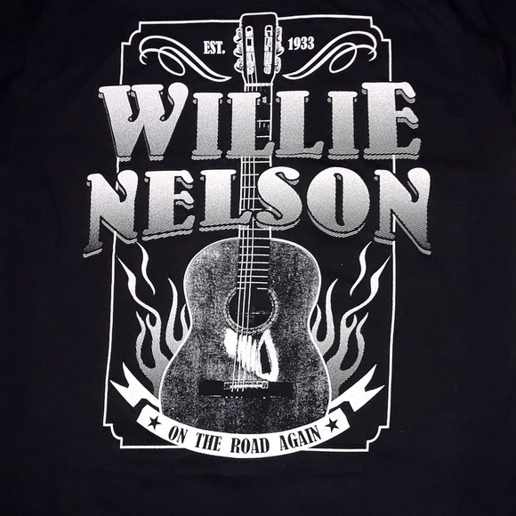 Willie Nelson On The Road Again  T-Shirt M XL NWT - Picture 3 of 3